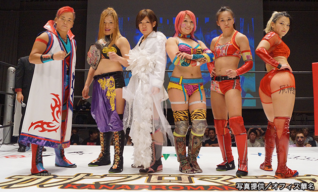 ぷちカナプロ 2012.6.17 華名 山本喧一 朱里 池田大輔 入江茂弘 土肥孝司 AKIRA 石川雄規 TAJIRI 中川ともか 黒潮二郎 怨霊 宮本裕向 dvdr カナプロマニア9.15後楽園大会 華名日本ラストマッチ／華名＆朱里