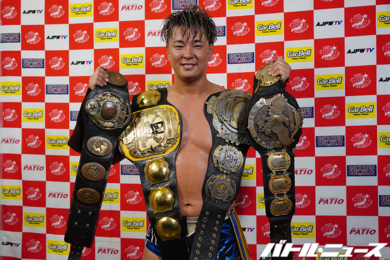 全日本プロレス 三冠ヘビー級ベルトストラップ - スポーツ別